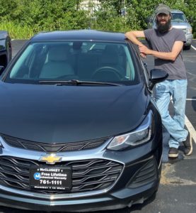 Steve Nutley with his 2019 Chevy Cruze